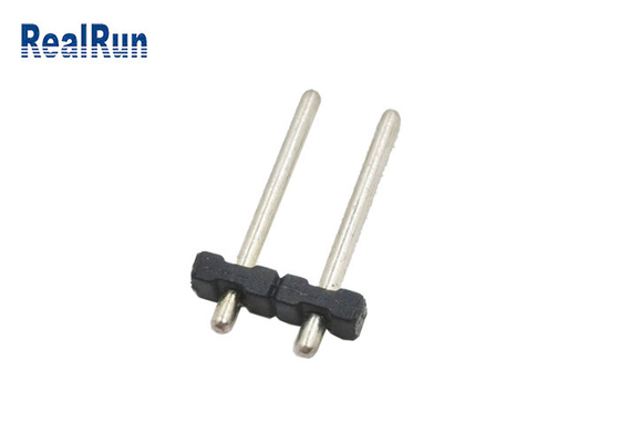 Fileira dos encabeçamentos 10A de PBT 5.0mm Pin Header Round Pin Connector H2.0 1X2P única