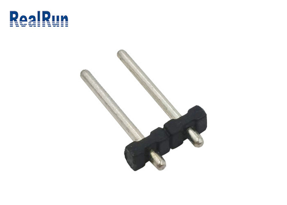 Fileira dos encabeçamentos 10A de PBT 5.0mm Pin Header Round Pin Connector H2.0 1X2P única