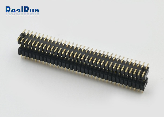 Homem 2X33p do flash 1.0mm Pin Header Connector SMT do ouro de PA6T com plástico duplo da camada do cargo