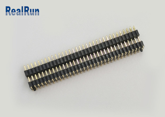 Homem 2X33p do flash 1.0mm Pin Header Connector SMT do ouro de PA6T com plástico duplo da camada do cargo