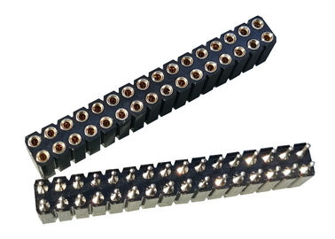 tipo fêmea redondo do MERGULHO do encabeçamento do Pin de 2.54mm em linha reta para o equipamento médico