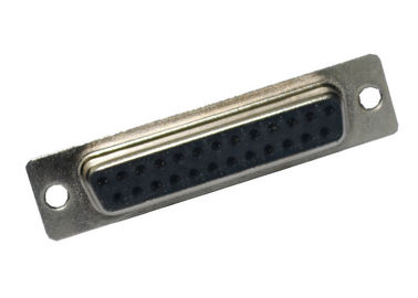Tipo reto fêmea soquete da solda do conector do SUB do DB D do preto de 25 Pin do DP