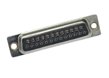 Tipo reto fêmea soquete da solda do conector do SUB do DB D do preto de 25 Pin do DP