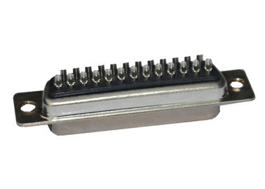 Tipo reto fêmea soquete da solda do conector do SUB do DB D do preto de 25 Pin do DP