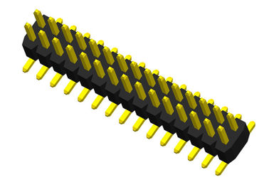 Tipo conector de Pin 1.0mm de SMT de 2 plásticos do conector do encabeçamento do Pin da fileira único do PWB