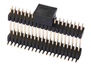 Tipo duplo de SMT do conector do encabeçamento do Pin da fileira