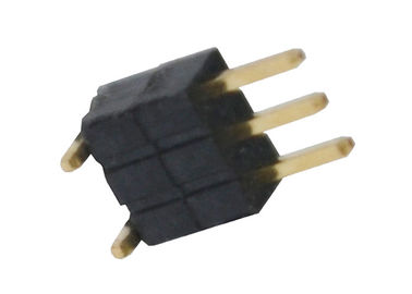 Tipo vertical de SMT da montagem do conector 1.27mm do encabeçamento da fileira do Pin do plástico 3 único