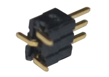 Tipo vertical de SMT da montagem do conector 1.27mm do encabeçamento da fileira do Pin do plástico 3 único