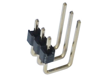 2.0mm 3 tipo plástico do grau U do encabeçamento 90 do Pin da fileira do Pin único do lado do conector