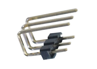 2.0mm 3 tipo plástico do grau U do encabeçamento 90 do Pin da fileira do Pin único do lado do conector