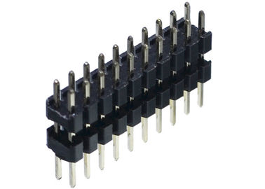Solde a fileira dupla do conector do encabeçamento do Pin 2x20 tipo plástico de 180 graus do dobro