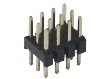 preto da fileira do conector três do encabeçamento do Pin 3x4 12 tipo do MERGULHO de 180 graus para o PWB