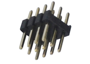 preto da fileira do conector três do encabeçamento do Pin 3x4 12 tipo do MERGULHO de 180 graus para o PWB