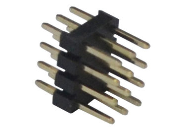preto da fileira do conector três do encabeçamento do Pin 3x4 12 tipo do MERGULHO de 180 graus para o PWB