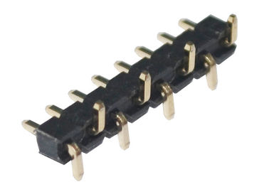 C.C. 500V de PA6T SMT Pin Header Connector através de UL 94V-0 do furo