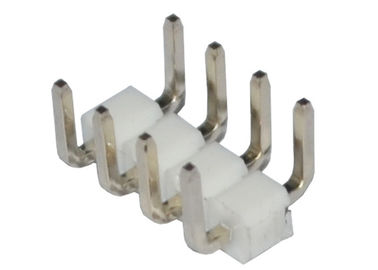 Tipo do grau U da fileira 90 do passo 2.54mm do conector do encabeçamento do Pin do branco 4 único