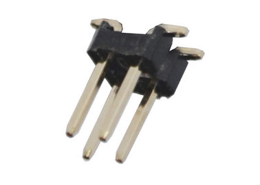 Conector duplo do encabeçamento de SMT da fileira de 4 Pin 2,54 milímetros de resistência de isolação fêmea do encabeçamento