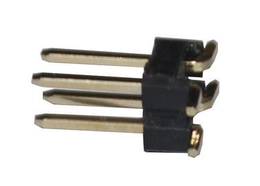 Conector duplo do encabeçamento de SMT da fileira de 4 Pin 2,54 milímetros de resistência de isolação fêmea do encabeçamento