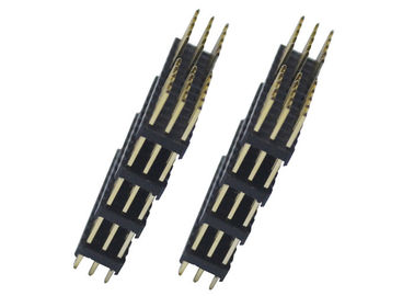 Quatro fileira plástica do passo 36P três da C.A. 2.54mm de Pin Header Connector 500V