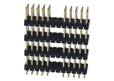 Quatro fileira plástica do passo 36P três da C.A. 2.54mm de Pin Header Connector 500V