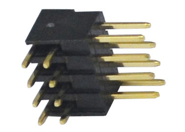 isolador PA6T 3A de 2.54mm 500VAC Pin Header Connector Right Angle