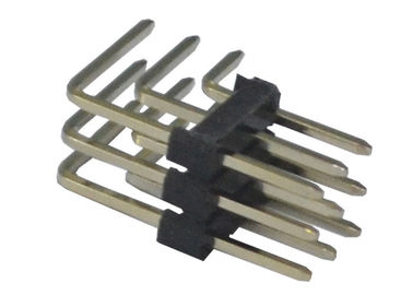 Conector do encabeçamento do Pin do ângulo direito 2,54 milímetros