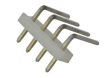 Placa de 4 Pin para embarcar encabeçamento do Pin da fileira do encabeçamento o ângulo direito do único através do furo