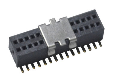 Conector fêmea do Pin da fileira de superfície 30 do dobro do encabeçamento do Pin da montagem com tipo do TAMPÃO