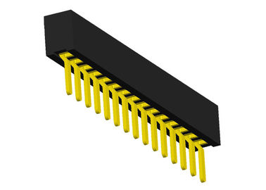 Tipo 15 do conector fêmea do encabeçamento do Pin única fileira em linha reta 1.0mm x 2.1mm de SMT