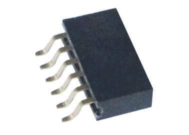 Escolha/tipo horizontal fêmea de SMT do conector de Pin 6 do encabeçamento 1.27mm fileira do dobro