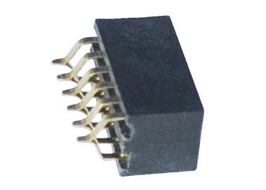 Escolha/tipo horizontal fêmea de SMT do conector de Pin 6 do encabeçamento 1.27mm fileira do dobro