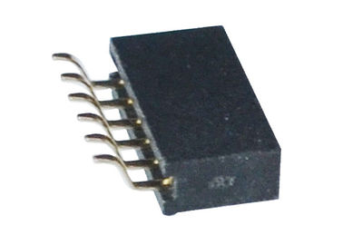 Escolha/tipo horizontal fêmea de SMT do conector de Pin 6 do encabeçamento 1.27mm fileira do dobro