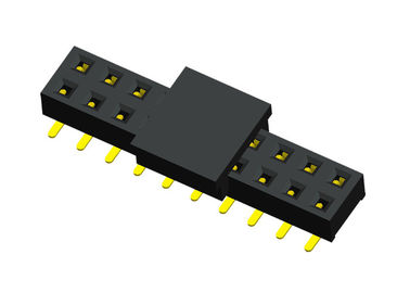 20 passo fêmea preto da fileira 2.0mm do dobro do conector do encabeçamento do Pin com TAMPÃO