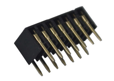 Proteção ambiental dupla do passo do conector fêmea 2.0mm de ângulo direito da fileira
