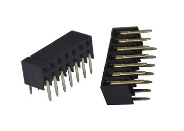 Proteção ambiental dupla do passo do conector fêmea 2.0mm de ângulo direito da fileira