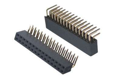 Resistência de fogo fêmea do Pin do conector 30 do encabeçamento do ângulo direito para a eletrônica