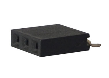Conector fêmea SMT horizontal do encabeçamento da única fileira conector do passo de 2,54 milímetros