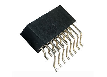 Tipo fêmea 16 Pin do conector 2.54mm SMT do encabeçamento da fileira dobro com horizontal