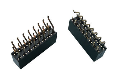 Tipo fêmea 16 Pin do conector 2.54mm SMT do encabeçamento da fileira dobro com horizontal