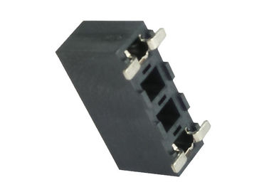 Tipo fileira fêmea de SMT do conector 3.96mm do encabeçamento do Pin única através do plástico do furo