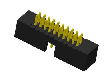 fio de superfície da montagem de 1.27mm para embarcar o flash do ouro do conector fileiras de 180 graus dois