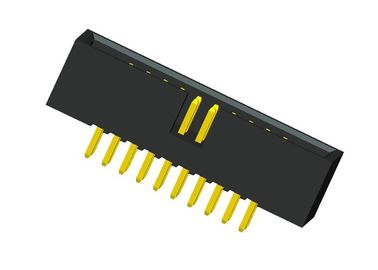 fio de superfície da montagem de 1.27mm para embarcar o flash do ouro do conector fileiras de 180 graus dois
