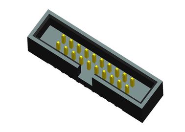 fio de superfície da montagem de 1.27mm para embarcar o flash do ouro do conector fileiras de 180 graus dois