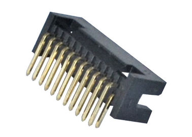 Ângulo direito 1.0AMP do passo de alta temperatura do conector 1.27mm do encabeçamento do PWB