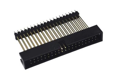 Placa do PWB 2,0 do passo do conector 40 do Pin milímetros de tipo reto plástico duplo do MERGULHO