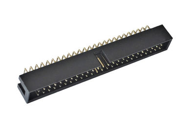 Encabeçamento em forma de caixa do Pin do passo 50 do grau 2.54mm do conector 90 do PWB do ângulo direito
