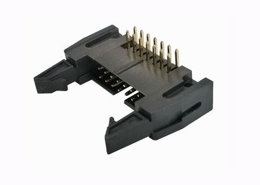 o Pin do encabeçamento 14 do Pin do ângulo direito de 2.54mm encobriu o furo 500V da calha do conector