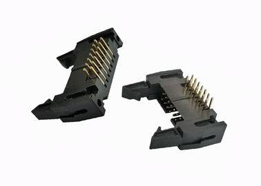 o Pin do encabeçamento 14 do Pin do ângulo direito de 2.54mm encobriu o furo 500V da calha do conector
