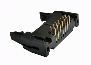 o Pin do encabeçamento 14 do Pin do ângulo direito de 2.54mm encobriu o furo 500V da calha do conector