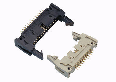 Ouro/lata retos do conector do encabeçamento de 20 Pin sobre o chapeamento de contato do níquel